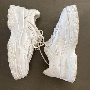 Chunky White Tennis Shoes Size 8.5 Shein worn once